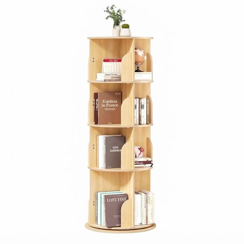 BIERUM Rotating Bookshelf Tower